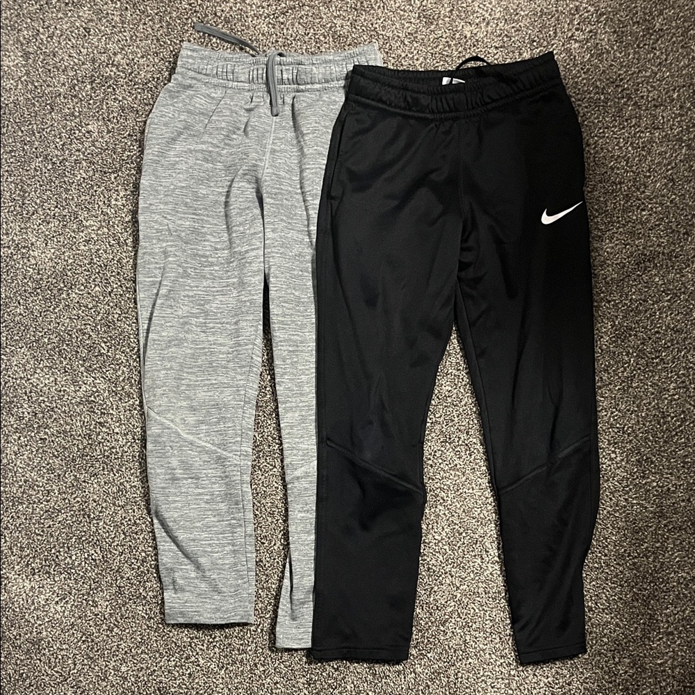 Nike Kids Black and Gray Sweatpants Duo